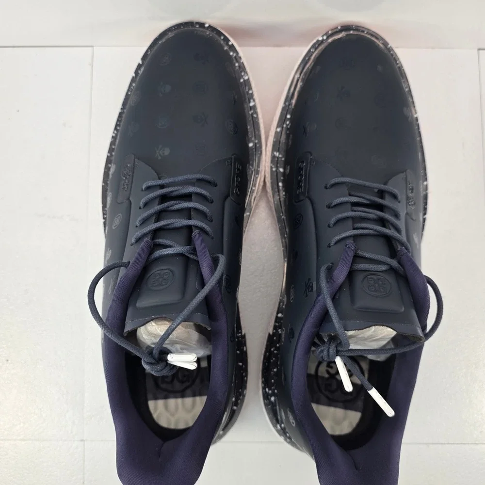 G/FORE Gallivan2R G/Lock Stippled Skull Tees Golf Shoes Mens 8 Twilight Blue NEW